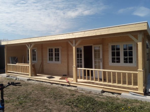 Maatwerk chalet 950x500 cm - 's-Gravendeel