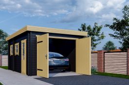 Interflex 3755 Garage 375x550 cm 50 mm vuren exterieur gecoat