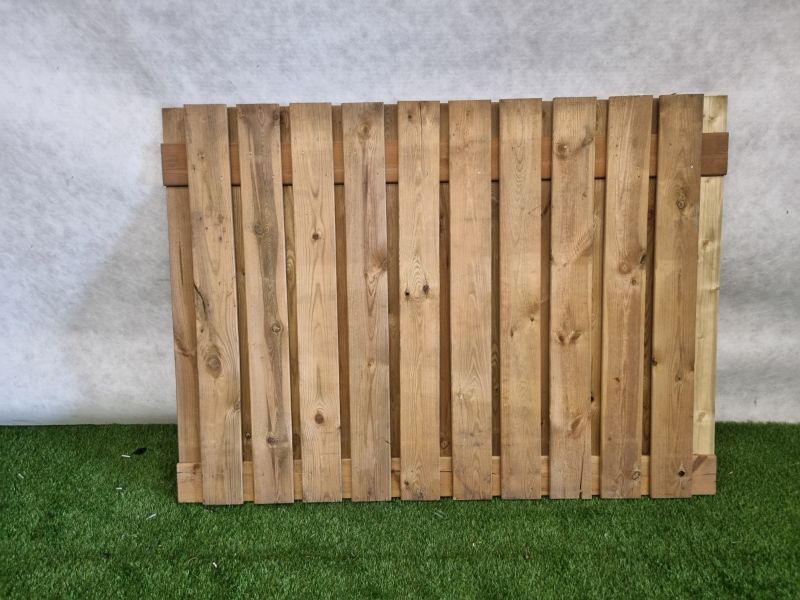 Tuinscherm / schutting – 170 x 130 cm, 23 planken - SALE25140