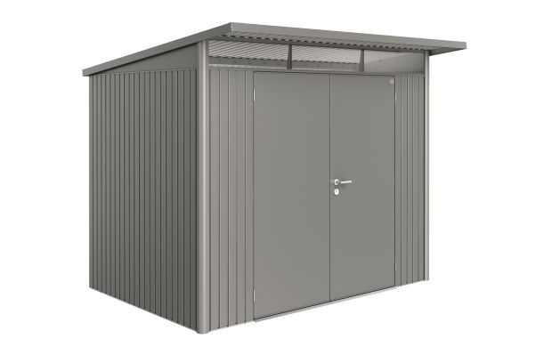 Biohort AvantGarde A5 metalen berging 260x180x218 cm kwartsgrijs met dubbele deur Biohort AvantGarde A5 metalen berging 260x180x218 cm kwartsgrijs met dubbele deur