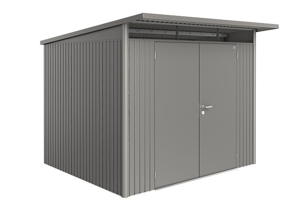 Biohort AvantGarde A6 metalen berging 260x260x220 cm met dubbele deur Biohort AvantGarde A6 metalen berging 260x260x220 cm met dubbele deur