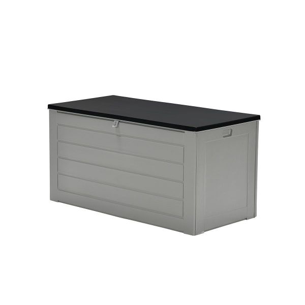 Primo kussenbox - 680L - 146,4x71 cm - kunststof - dark grey - black Primo kussenbox - 680L - 146,4x71 cm - kunststof - dark grey - black