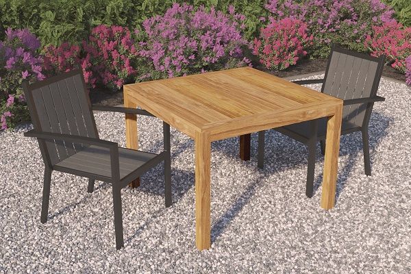 Teak tuintafel vierkant Teak tuintafel vierkant