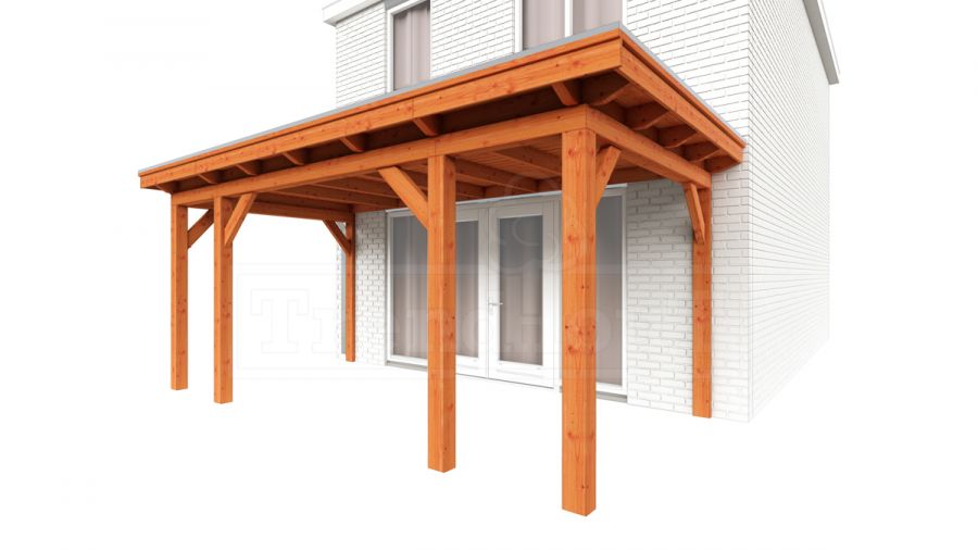 Trendhout Aanbouwveranda Lucca 560x325 cm - Plat dak Trendhout Aanbouwveranda Lucca 560x325 cm - Plat dak