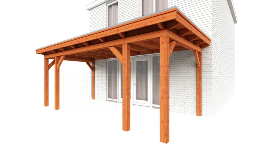 Trendhout Aanbouwveranda Lucca 625x325 cm - Plat dak Trendhout Aanbouwveranda Lucca 625x325 cm - Plat dak