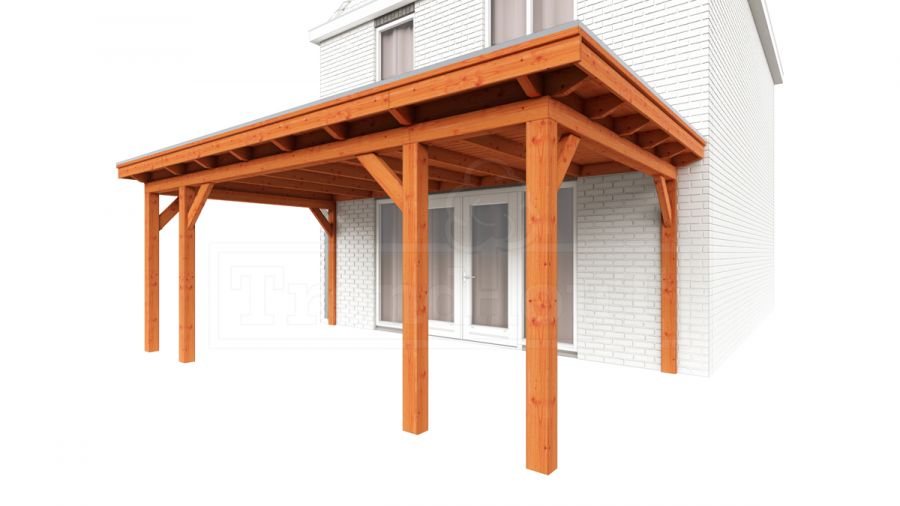 Trendhout Aanbouwveranda Lucca 625x390 cm - Plat dak Trendhout Aanbouwveranda Lucca 625x390 cm - Plat dak