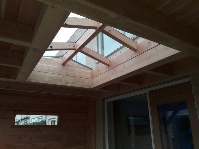 Maatwerk aanbouwveranda Ancona 500x330 met lichtstraat - Dordrecht Maatwerk aanbouwveranda Ancona 500x330 met lichtstraat - Dordrecht