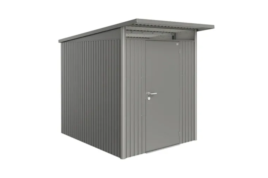 Biohort AvantGarde A2 metalen berging 180x220x218 cm kwartsgrijs met enkele deur