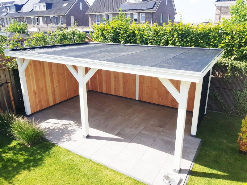 Trendhout Florence overkapping 650x425 cm Lariks/Douglas blank - Totaalpakket Trendhout Florence overkapping 650x425 cm Lariks/Douglas blank - Totaalpakket