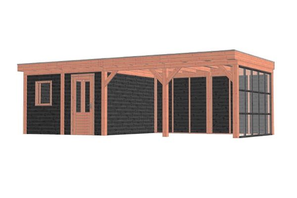 Buitenverblijf Mensa L 850x400 cm - Combinatie 1 Buitenverblijf Mensa L 850x400 cm - Combinatie 1