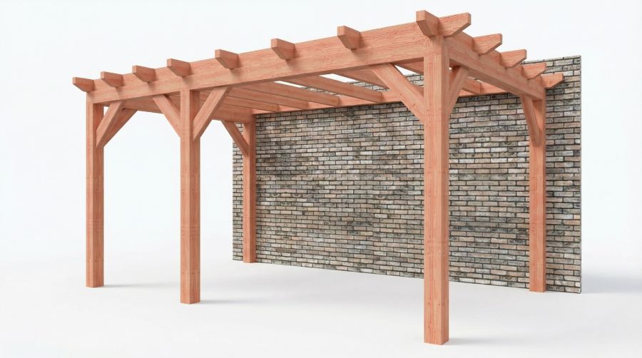 Bouwpakket aanbouwveranda 524x326 cm rechts fijnbezaagd Douglas Bouwpakket aanbouwveranda 524x326 cm rechts fijnbezaagd Douglas