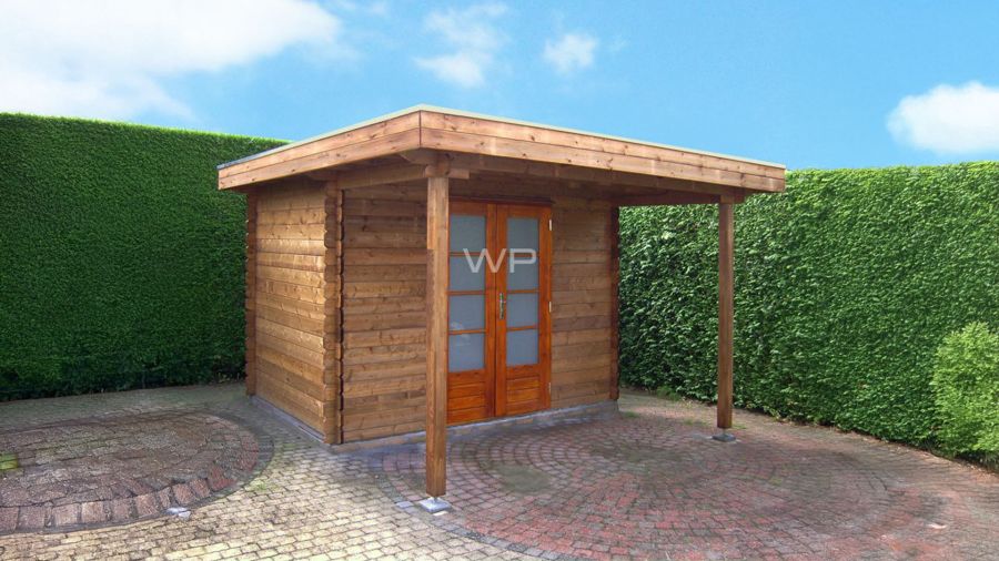 Woodpro Drenthe Tuinhuis 300x350 cm 28 mm vuren blank Woodpro Drenthe Tuinhuis 300x350 cm 28 mm vuren blank