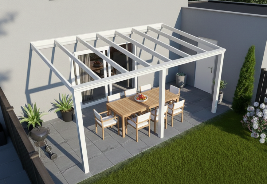 Greenline veranda 500x250 cm - glasdak Greenline veranda 500x250 cm - glasdak
