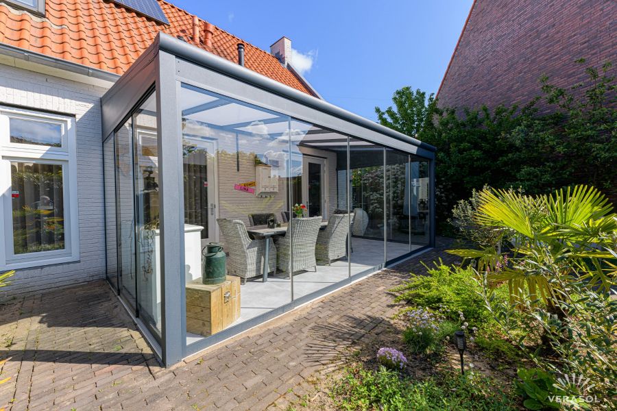 Verasol Glasschuifwand Greenline 3 spoor breedte 200 cm