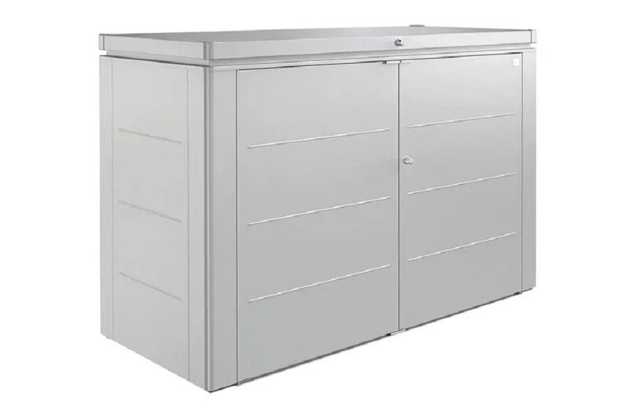 Biohort metalen tuinhuis HighBoard 200x84x127 cm zilvergrijs Biohort metalen tuinhuis HighBoard 200x84x127 cm zilvergrijs