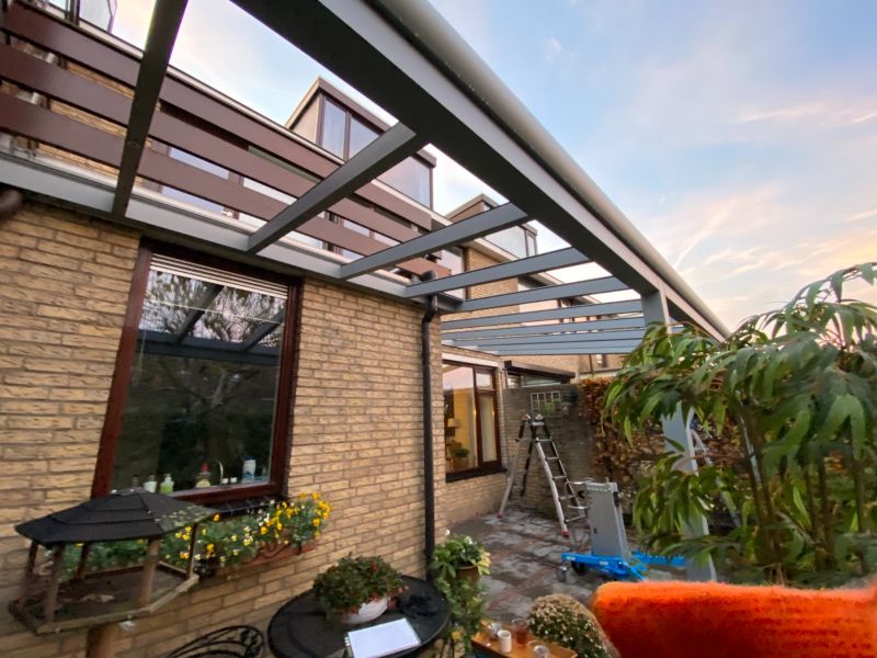 Profiline veranda 400x400 cm - Glasdak - Zwijndrecht Profiline veranda 400x400 cm - Glasdak - Zwijndrecht