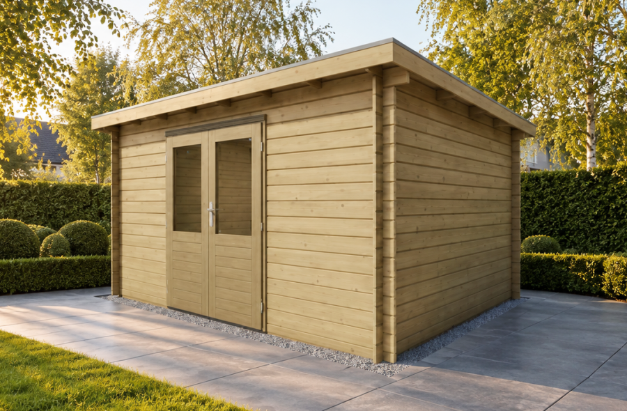 Classicline Blokhut Friesland 400x300 cm vuren blank