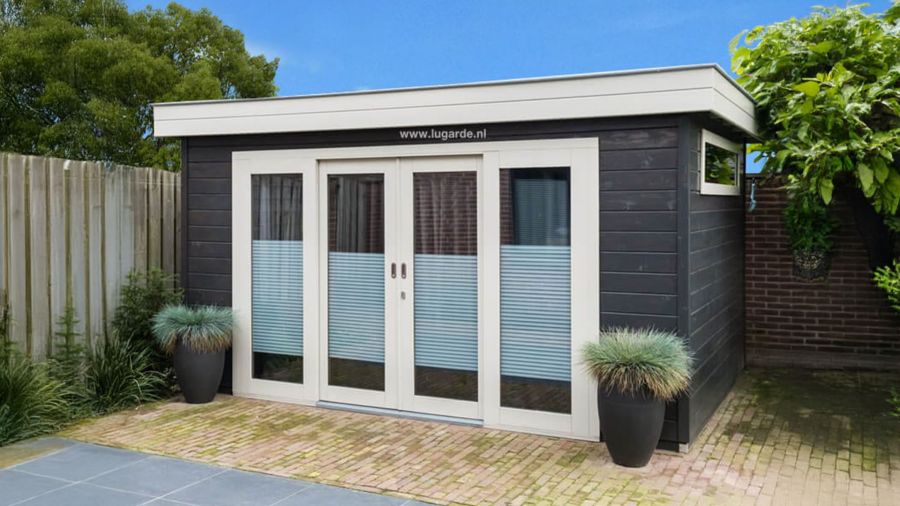 Lugarde PR15 Tuinhuis 420x300 cm 44 mm vurenhout blank