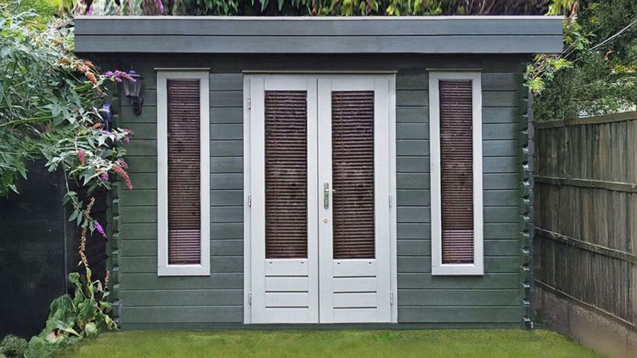 Lugarde B11 Blokhut 350x300 cm 44 mm vurenhout blank Lugarde B11 Blokhut 350x300 cm 44 mm vurenhout blank