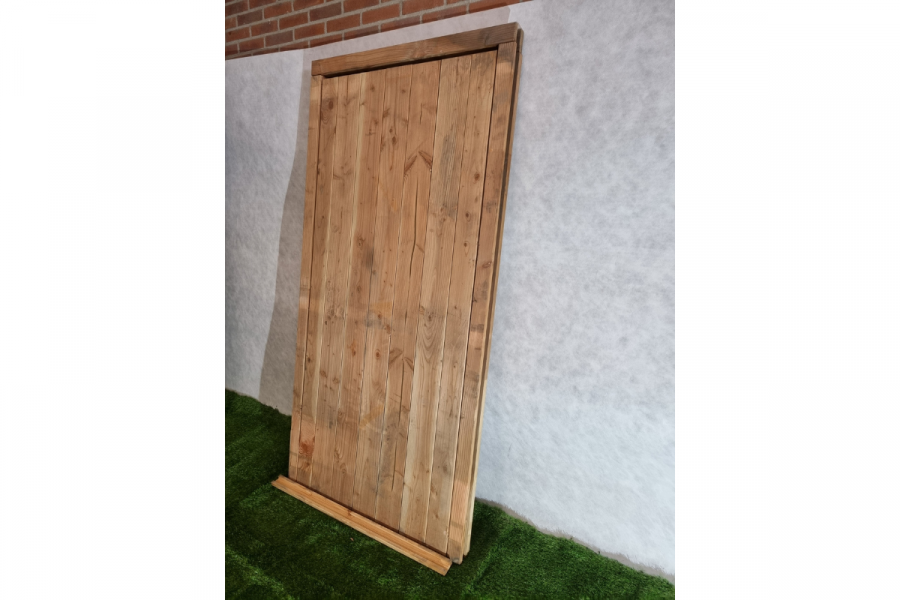 Enkele deur blank douglas 87,7 x 195,5 cm (bxh) met kozijn 101,5 x 202 cm - SALE25047