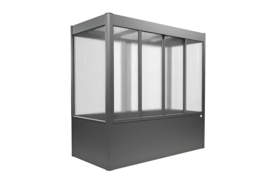 Biohort Florentina metalen tuinkas 201,6 x 104 x 197 cm kwartsgrijs metallic Biohort Florentina metalen tuinkas 201,6 x 104 x 197 cm kwartsgrijs metallic