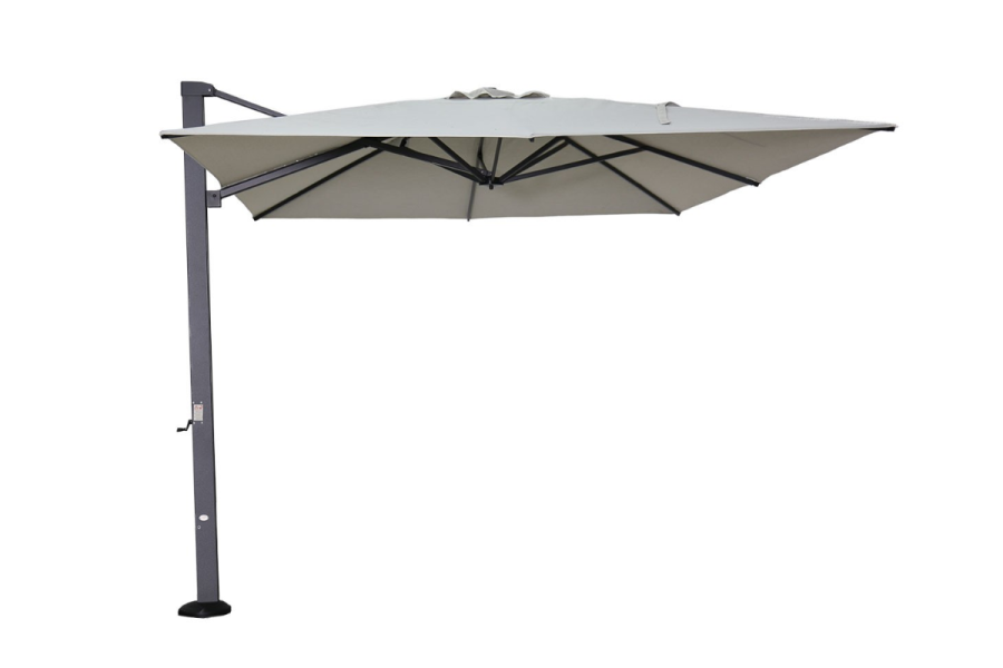Garden Impressions Hawaii Emperor zweefparasol - 300x400 cm zwart / royal sand Garden Impressions Hawaii Emperor zweefparasol - 300x400 cm zwart / royal sand