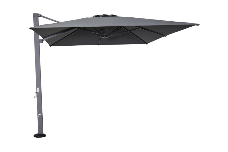 Garden Impressions Hawaii Emperor zweefparasol - 300x400 cm zwart / antraciet Garden Impressions Hawaii Emperor zweefparasol - 300x400 cm zwart / antraciet