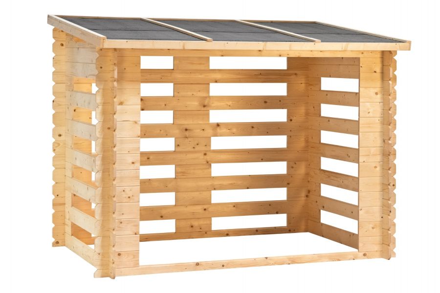 Openhaard hout berging Brandr 238x115x183 cm Openhaard hout berging Brandr 238x115x183 cm