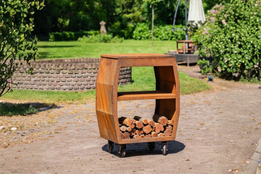 BBQ Plancha Tafel - Tabla Cortar Cortenstaal - Zonder Snijplank