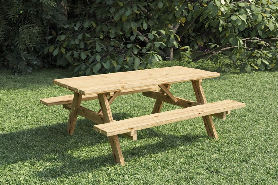 Vuren picknicktafel basis Vuren picknicktafel basis
