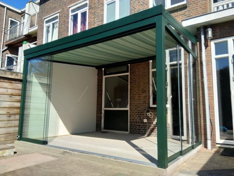 Profiline veranda 400x300 cm - glasdak - Den Haag Profiline veranda 400x300 cm - glasdak - Den Haag