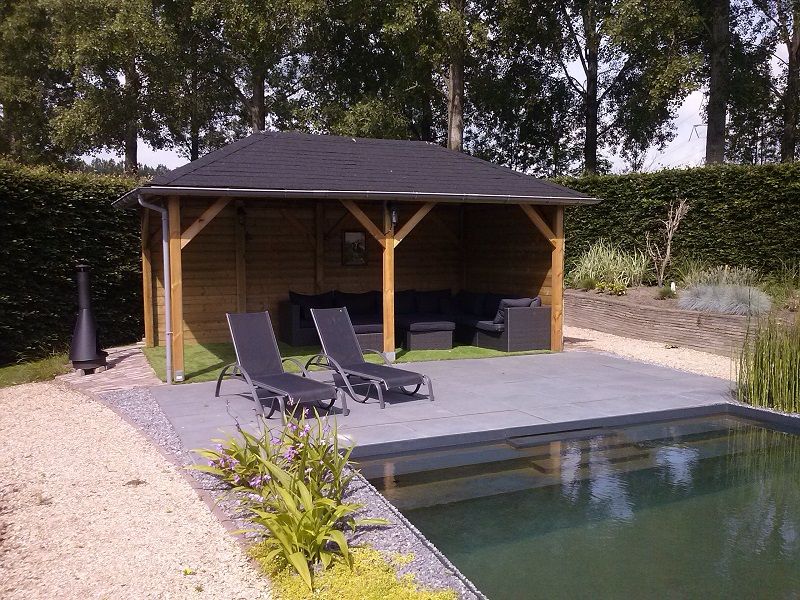Prieel Superieur 590x340cm met wanden - Best Prieel Superieur 590x340cm met wanden - Best