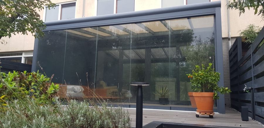 Aluminium veranda Profiline 520x298 cm antraciet - Amsterdam Aluminium veranda Profiline 520x298 cm antraciet - Amsterdam