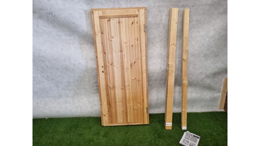 Enkele houten blanke deur – inclusief hangwerk (186 x 79 cm) - SALE25154 Enkele houten blanke deur – inclusief hangwerk (186 x 79 cm) - SALE25154