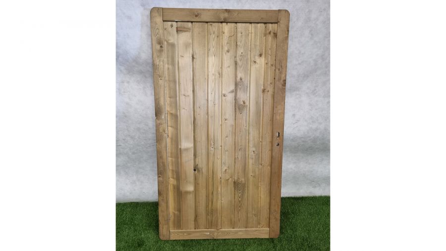 Enkele houten geïmpregneerde tuindeur 179,5 x 100 cm - SALE25156 Enkele houten geïmpregneerde tuindeur 179,5 x 100 cm - SALE25156