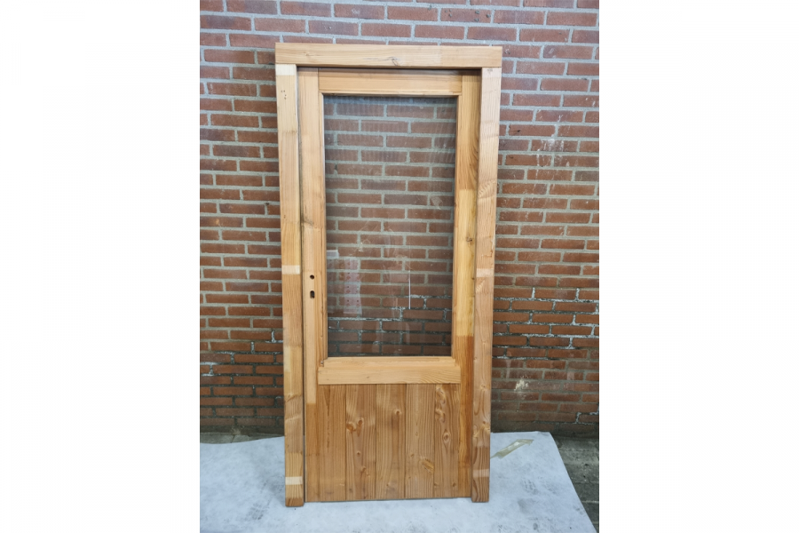 Enkele deur blank douglas - 199,8 x 91,4 cm - links draaiend - incl. hang- en sluitwerk - SALE25029 Enkele deur blank douglas - 199,8 x 91,4 cm - links draaiend - incl. hang- en sluitwerk - SALE25029