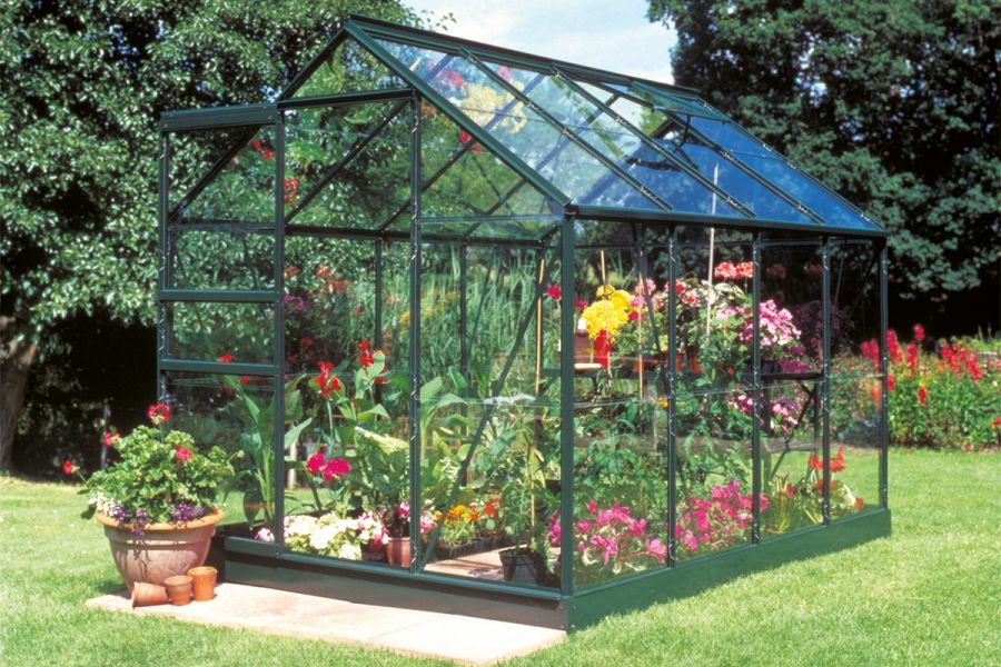 Tuinkas Popular 86 klassiek groen - 3 mm tuindersglas - 193x257 cm