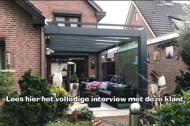 Cube veranda 600x350 cm met glasdak - Sint Willebrord Cube veranda 600x350 cm met glasdak - Sint Willebrord