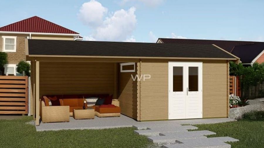 Woodpro Blokhut/Tuinhuis Voske 700x300 cm Woodpro Blokhut/Tuinhuis Voske 700x300 cm