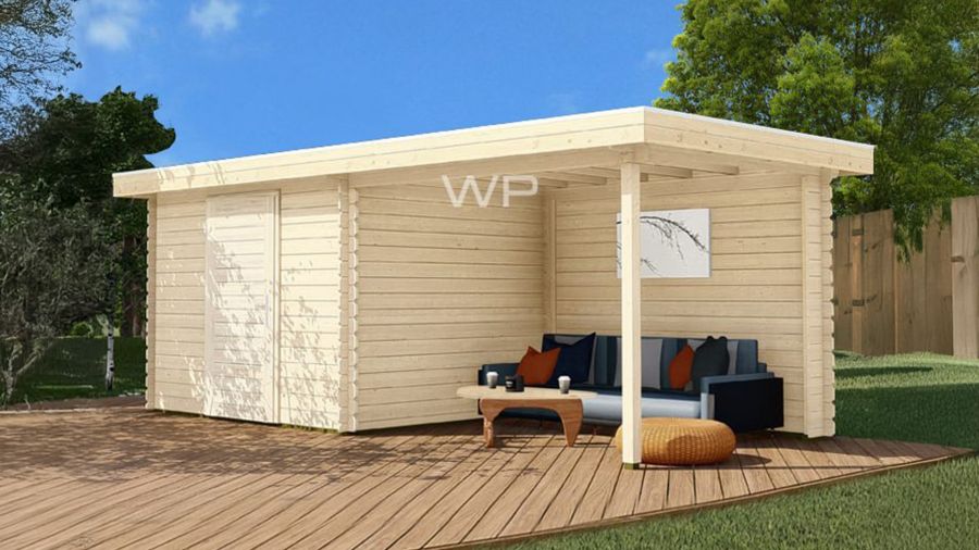 Woodpro Delft Tuinhuis 600x250 cm 28 mm vuren blank Woodpro Delft Tuinhuis 600x250 cm 28 mm vuren blank