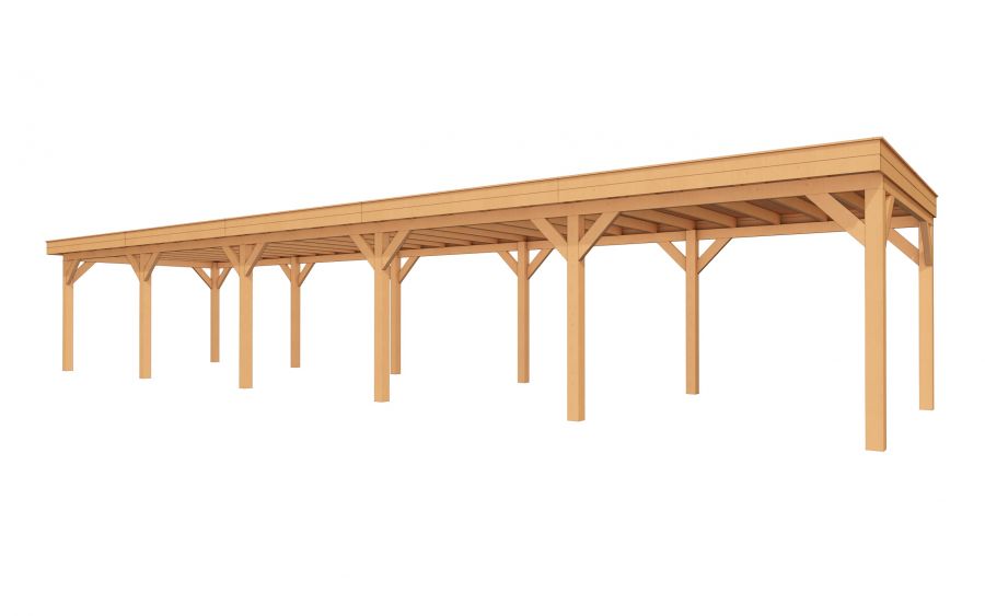 Buitenverblijf SUBLIME Plat dak - 1500x350 cm Buitenverblijf SUBLIME Plat dak - 1500x350 cm