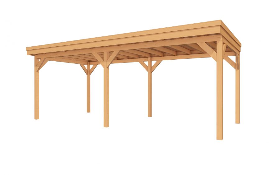 Buitenverblijf EASYLINE Plat dak - 700x300 cm - Bouwpakket