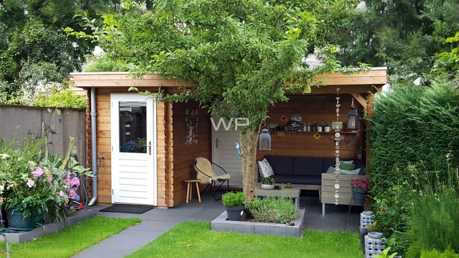 Woodpro Zaandam Tuinhuis 500x250 cm 28 mm vuren blank