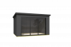 Outdoor Life Pernilla Tuinhuis 385x295 cm 28 mm vuren Carbon Grey gecoat