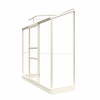 Muurkas Emma II - 194x69x194 cm - Wit - Veiligheidsglas