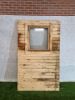 Vast houten paneel met draaikiepraam – 192 x 120 cm - SALE25073