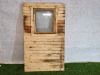 Vast houten paneel met draaikiepraam – 192 x 120 cm - SALE25073