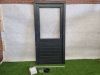 Houten antraciete deur – compleet met kozijn, hang- en sluitwerk (219 x 106,5 cm) - SALE25093