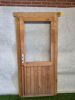 Enkele blanke deur – enkel glas, rechtsdraaiend (186 x 101 cm) - SALE25127