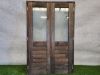 Dubbele deur met kozijn – dubbel glas, met hangwerk (202,5 x 132 cm) - SALE25131